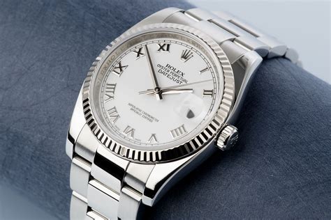 rolex datejust silver white|rolex datejust white gold price.